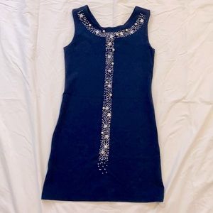 Custom made dress in italia. size M, Dark blue